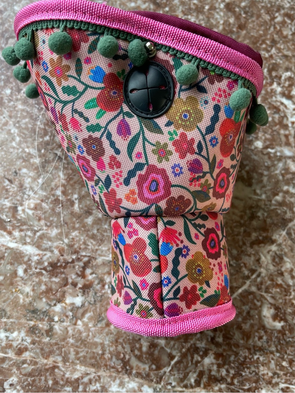 Natural Life Car Cup Holder Organizer Floral Pom Pom NWT - Picture 3 of 11